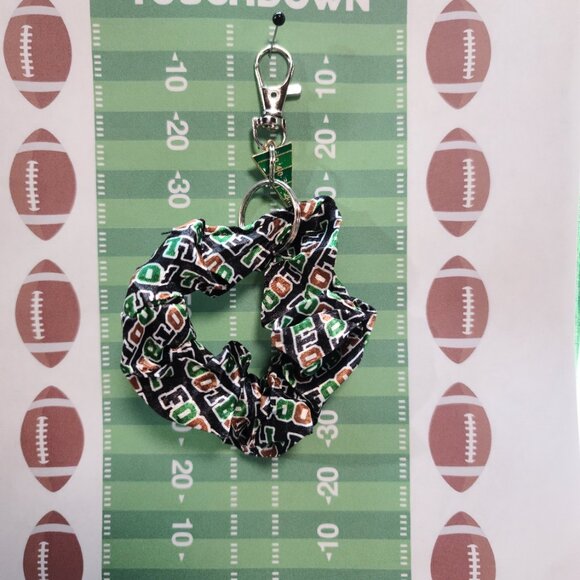 Football Themed Wristlet Keyring with a Football related charm attached !! - Picture 3 of 4
